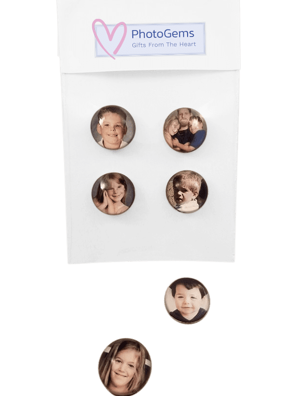 domed half marble photo magnets