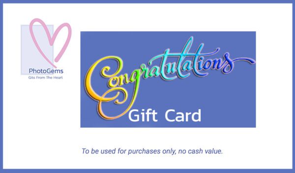 congratulations gift card with the words congratulations on it